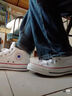 匡威（Converse）官方 莫爾登All Star男女板鞋中幫帆布小白鞋A00812C A00812C 42 曬單實拍圖