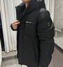 KURIOS[高端進(jìn)口鵝絨]新款羽絨服男休閑時(shí)尚保暖冬裝加厚連帽冬季外套潮 大氣黑色 S 165 【90-105斤】 曬單實(shí)拍圖