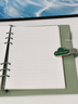 勤得利A5多功能活頁(yè)筆記本本子商務(wù)高級感記事本工作辦公會(huì )議記錄本可拆卸日記本精致刻字禮盒套裝可定制 抹茶綠【單本送筆】 曬單實(shí)拍圖
