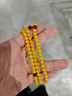 歐采妮蜜蠟手串108顆天然琥珀老蜜蠟手串女手鏈毛衣鏈男七夕情人節禮物 6-6.5mm 17-19腕圍繞三圈 曬單實(shí)拍圖