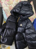 暇步士（Hush Puppies）童裝兒童三防羽絨服男大童保暖女童連帽面包服 鉆石黑 150 曬單實(shí)拍圖