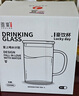 雅集耐熱透明大容量男女辦公家用玻璃杯豪飲杯牛奶杯1000ml帶刻度款杯 曬單實(shí)拍圖