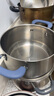 愛仕達（ASD）湯鍋 304不銹鋼蒸鍋C味黛麗舍系列燉煮22CM燃氣電磁爐通用GL1722B 曬單實拍圖