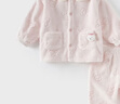 戴維貝拉（DAVE＆BELLA）冬季新款珊瑚絨寶寶家居服套裝女童衣服兒童睡衣兩件套童裝 粉色【現(xiàn)貨】 100 cm（建議身高90-100cm） 曬單實(shí)拍圖