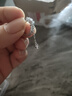 出極s999純銀閃鉆水滴耳扣女新款耳釘流蘇耳墜冷淡風(fēng)潮耳環(huán)圣誕節(jié)禮物 999純銀耳扣精美禮盒裝+一對(duì) 曬單實(shí)拍圖