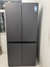 美的（Midea）熊墩墩601雙系統純平全嵌凈味除菌十字四開(kāi)門(mén)一級無(wú)霜家用電冰箱BCD-601WUSPZM(E)海貝黛 曬單實(shí)拍圖