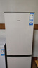 海爾（Haier）冰箱出品雙開門二門177升冰箱家用小型冰箱租房省電不占地冷藏冷凍統(tǒng)帥家用小冰箱 以舊換新 177升雙門冰箱節(jié)能省電 兩天約用1度電 曬單實(shí)拍圖