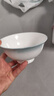 國玥景德鎮骨瓷碗盤(pán)餐具家用陶瓷米飯碗釉下彩碗具簡(jiǎn)約碗盤(pán)碟喬遷碗筷 云錦萬(wàn)里5.5英寸高腳碗6個(gè) 曬單實(shí)拍圖