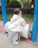G.DUCKKIDS小黃鴨童裝女童外套春秋款嬰兒童衣服女孩秋裝風(fēng)衣女寶寶開(kāi)衫上衣 白色 90 建議1~2歲【 80-90cm】cm 曬單實(shí)拍圖