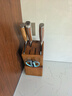 臻廚藝實(shí)木刀架刀座廚房刀具架木制臺式多功能刀具置物架菜刀架子菜刀架 實(shí)木刀架 曬單實(shí)拍圖