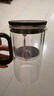 蘇泊爾（SUPOR）磁吸飄逸杯過(guò)濾泡茶壺全玻璃耐高溫一鍵茶水分離神器非按壓 茶杯*2+飄逸杯550ml 曬單實(shí)拍圖