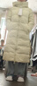 森馬（Semir）森馬羽絨服女冬季長(cháng)款開(kāi)叉連帽90絨子防潑水厚鵝絨服顯瘦保暖外套 杏黃（白鵝絨）30521 M 160/84A 曬單實(shí)拍圖
