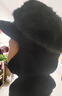 恒源祥毛線(xiàn)帽女2025新款哈爾濱東北保暖女帽冬媽媽帽奶奶帽加厚老年帽子 兔毛連體帽黑色200克 高質(zhì)量 曬單實(shí)拍圖