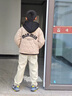 G.DUCKKIDS小黃鴨童裝男童外套秋冬款兒童棒球服男孩夾棉加厚冬裝中大童棉服 黑色 150 建議140-150cm11-12歲 曬單實(shí)拍圖