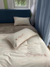 水星系列家紡冬季床上四件套牛奶絨寶寶絨床單被套加絨套防靜電雙面絨親膚裸睡 伊莎-雅灰粉 1.5m床四件套 床單款 200x230cm 曬單實(shí)拍圖