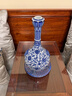 寧封窯景德鎮陶瓷器青花瓷纏枝蓮獸耳蒜頭瓶客廳玄關(guān)中式家居裝飾擺件 仿清雍正青花獸耳蓮瓣長(cháng)頸瓶 曬單實(shí)拍圖