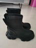 他她TATA喵爪靴2025秋冬百搭時(shí)裝靴女短靴新款彈力靴 黑色 37 曬單實(shí)拍圖