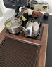 冬帝胡桃實(shí)木茶盤(pán)德國電木茶臺帶電磁爐一體全自動(dòng)燒水家用簡(jiǎn)約茶具海 88*48*7CM【決策者L4小黑梨】 曬單實(shí)拍圖