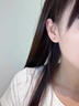 戚小米（QI XIAO MI）9S99純銀耳釘女養耳洞防堵針耳棒睡覺(jué)免摘2025高級小耳環(huán)秋冬耳飾 6mm金色一對【僅適合耳骨-防掉免摘】 曬單實(shí)拍圖