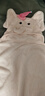 babycare嬰兒浴巾暖絨洗澡巾光暖黑科技baby絨帶帽斗篷-小粉象105*105cm 曬單實(shí)拍圖