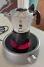 比樂(lè )蒂（Bialetti）【官方正品】摩卡壺 雙閥高壓手沖咖啡壺意式濃縮手動(dòng)咖啡機送禮 2杯份+s2.0電陶爐(銀河灰) 100ml 曬單實(shí)拍圖
