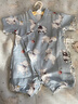 OAK FAMILY春季新生嬰幼兒紗布和式爬服寶寶短袖連體衣 樂(lè )羊羊 （不含帽子） 90cm  （推薦1~2歲） 曬單實(shí)拍圖
