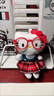 語(yǔ)森憶掛飾掛件kt公仔kitty女生可愛(ài)眼鏡毛絨鑰匙扣書(shū)包包包玩偶 紅格裙KT帶眼鏡 曬單實(shí)拍圖