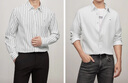 Tommy Hilfiger【純棉府綢】秋冬男女商務(wù)通勤休閑條紋情侶款長(cháng)袖襯衫外套 曬單實(shí)拍圖