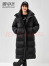 雪中飛（SNOWFLYING）中長(cháng)款羽絨服女士2025新款外穿加厚防寒高檔時(shí)尚休閑冬季保暖外套 曬單實(shí)拍圖
