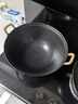 王源吉鐵鍋炒鍋鑄鐵鍋雙耳蘇鍋王老式家用圓底無(wú)涂層龜紋大肚炒鍋36cm 曬單實(shí)拍圖