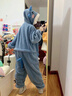 妙奕嘉連體睡衣男女秋冬季2025新款珊瑚絨睡袍家居服情侶加厚加絨卡通 卡通可愛(ài)鯊魚(yú)連體睡衣 均碼 【建議140斤內】 曬單實(shí)拍圖