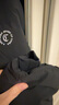 卡賓男裝 90鴨絨羽絨服2024秋冬新款寬松外套LOGO印花保暖潮流H 煤黑色01 2XL /185/54 曬單實(shí)拍圖