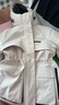 鴨鴨（YAYA）佟麗婭同款派克羽絨服女秋冬顯瘦連帽短款百搭派克服沖鋒保暖外套 曬單實(shí)拍圖