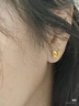 周六福蝴蝶5G工藝黃金耳釘女耳飾生日禮物計價(jià)A0913808 一對 約1.66g 曬單實(shí)拍圖