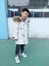 G.DUCKKIDS兒童羽絨服男款2024新款中小童寶寶加厚冬季外套中長(cháng)款派克服 白色 +白色毛領(lǐng) 90cm 曬單實(shí)拍圖