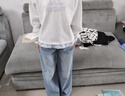 兜兜王國女童套裝兒童洋氣春秋新款女孩兩件套運動(dòng)休閑牛仔褲襯衫中大童 灰色【上衣+牛仔褲】 170 【建議身高160cm-170cm】 曬單實(shí)拍圖