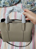 卡里普斯（CALYPSO）手提包真皮女包2026高級大氣單肩斜挎托特包上班女神節頭層牛皮 大象灰 曬單實(shí)拍圖