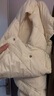 坦博爾羽絨馬甲輕壓短款休閑立領(lǐng)背心羽絨服女外套TD236006 小香白 S (160) 曬單實(shí)拍圖