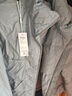 GXG男裝 潮流暗紋壓印羽絨服短款面包服外套 23冬 灰藍色 175/L 曬單實(shí)拍圖