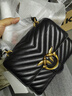 PINKO【品高】女包手提單肩斜挎梯形小號燕子包禮物100071A0GK 曬單實(shí)拍圖