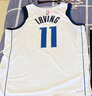 耐克（NIKE）官方達拉斯獨行俠隊男子速干球衣夏季新款 NBA DN2074 102白/凱里·歐文 L 曬單實(shí)拍圖