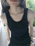 春秋吊帶背心女士大碼顯瘦外穿西裝內搭打底衫無(wú)袖百搭上衣女 【單件】黑色 XL 【111-120斤】 曬單實(shí)拍圖