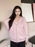 森馬（Semir）外套女搖粒絨落肩寬松慵懶氣質冬2025連帽夾克ins潮109725108005 曬單實拍圖