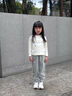 G.DUCKKIDS女童衛褲春秋2025新款洋氣兒童褲子純棉休閑小童女寶春裝運動(dòng)長(cháng)褲 灰色 -單層-春秋 110 cm 曬單實(shí)拍圖