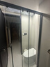 心海伽藍（SHKL）極簡(jiǎn)下沉式雙聯(lián)動(dòng)門(mén)淋浴房無(wú)障礙淋浴隔斷極簡(jiǎn)不銹鋼干濕分離3G 【新款】1.3-1.39m啞黑/槍灰【2m高】下沉防絆 曬單實(shí)拍圖