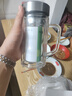 鷹本士高硼硅雙層玻璃杯茶水分離便攜水杯雙層防燙保溫杯辦公室專用水杯 【雙層防燙】帶手柄350ml 曬單實(shí)拍圖