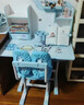 森優(yōu)匠兒童學(xué)習桌椅套裝多功能可升降高中小學(xué)生家用書(shū)桌椅子寫(xiě)字課桌 巧匠80藍白拼 四區書(shū)架+升級雙背矯姿椅 曬單實(shí)拍圖
