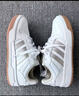 adidas ENTRAP美式校園風(fēng)低幫運(yùn)動(dòng)板鞋少年感復(fù)古籃球鞋阿迪達(dá)斯 白/金色   43 曬單實(shí)拍圖