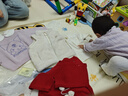 戴維貝拉（DAVE＆BELLA）小童上衣女童針織外套女寶寶長(cháng)袖毛衣幼兒衣服秋裝新款兒童開(kāi)衫 淺紫色【現貨】 90 cm（建議身高80-90cm） 曬單實(shí)拍圖