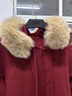 鉑朗尼奧狐貍毛領(lǐng)羊絨大衣女小魔女紅色大毛領(lǐng)狐貍毛冬季雙面羊絨大衣女小 紅色[高級感雙面羊毛大衣女 XS[80-125斤衣長103 均碼 曬單實拍圖